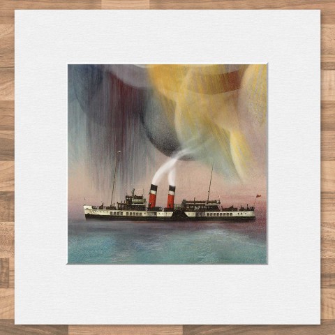 PS Waverley mounted print - Made in Scotland